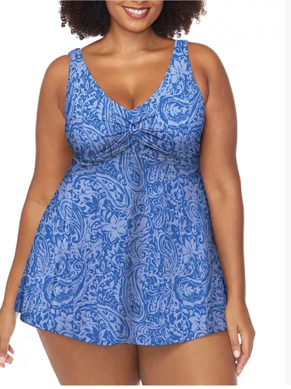 Raisins Curve Women’s Trendy Plus Lucia Printed Swimdress Size 16W